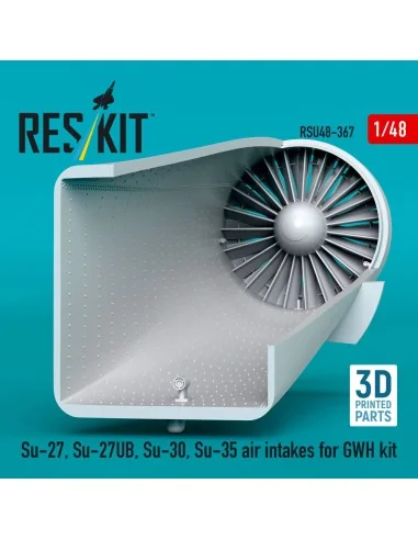 Su-27, Su-27UB, 30, 35 air intakes for GWH kit (3D Printed), 1/48 -...