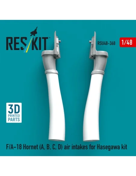 F/A-18 Hornet (A, B, C, D) air intakes for Hasegawa kit (3D Printed...