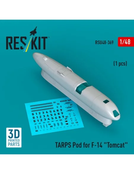 TARPS pod for F-14 Tomcat (1 pcs) (3D printed), 1/48 - ResKit Model...