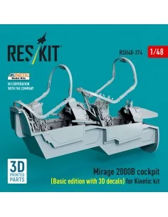 Mirage 2000B cockpit (Basic edition with 3D decals) for Kinetic kit... 2