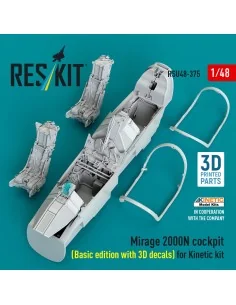 Mirage 2000N cockpit (Basic edition with 3D decals) for Kinetic kit... 2