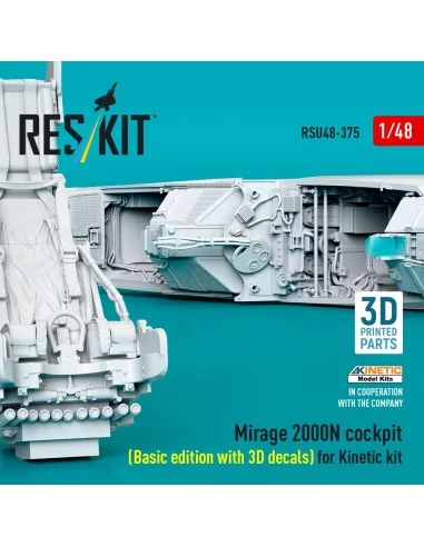 Mirage 2000N cockpit (Basic edition with 3D decals) for Kinetic kit...