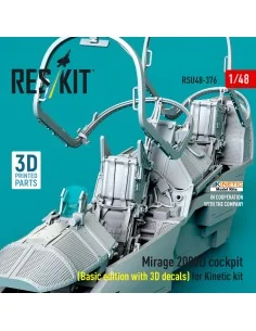 Mirage 2000D cockpit (Basic edition with 3D decals) for Kinetic kit... 2