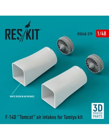 F-14D Tomcat air intakes for Tamiya kit (3D Printed), 1/48 - ResKit...
