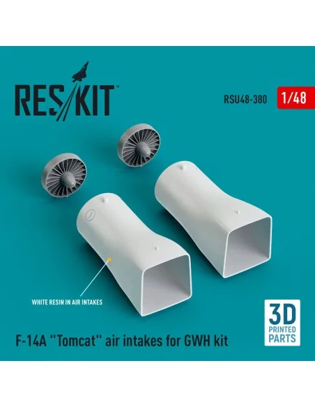 F-14A Tomcat air intakes for GWH kit (3D Printed), 1/48 - ResKit Mo...