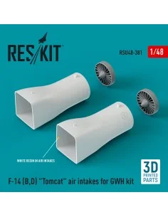 F-14 (B, D) Tomcat air intakes for GWH kit (3D Printed), 1/48 - Res...