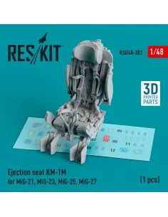 Ejection seat KM-1M for MiG-21, MiG-23, MiG-25, MiG-27 (1 pcs) (3D ...