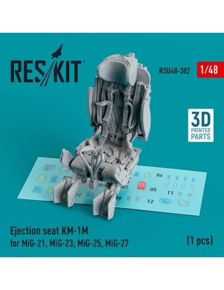 Ejection seat KM-1M for MiG-21, MiG-23, MiG-25, MiG-27 (1 pcs) (3D ...
