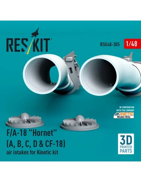 F/A-18 Hornet (A, B, C, D & CF-18) air intakes for Kinetic kit (3D ...