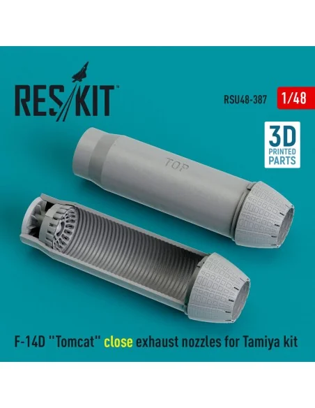 F-14D Tomcat close exhaust nozzles for Tamiya kit (3D Printed), 1/4...