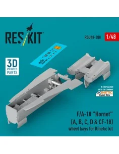 F/A-18 Hornet (A, B, C, D & CF-18) wheel bays for Kinetic kit (3D p... 2