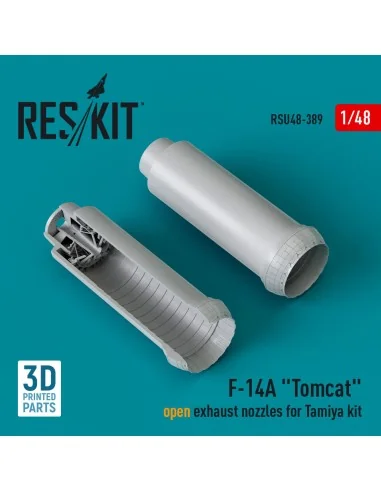F-14A Tomcat open exhaust nozzles for Tamiya kit (3D Printed), 1/48...
