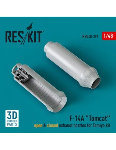 F-14A Tomcat open & closed exhaust nozzles for Tamiya kit (3D Print...