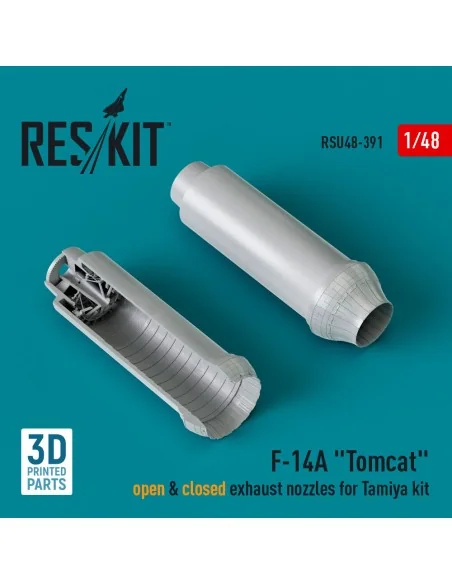 F-14A Tomcat open & closed exhaust nozzles for Tamiya kit (3D Print...