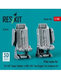 Pilot seats for CH-53E Super Stallion & MH-53E Sea Dragon for Acade... 2
