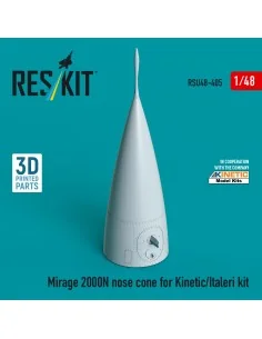 Mirage 2000N nose cone for Kinetic/Italeri kit (3D Printed), 1/48 -...