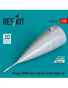 Mirage 2000N nose cone for Kinetic/Italeri kit (3D Printed), 1/48 -... 2