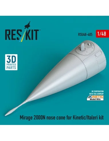 Mirage 2000N nose cone for Kinetic/Italeri kit (3D Printed), 1/48 -...