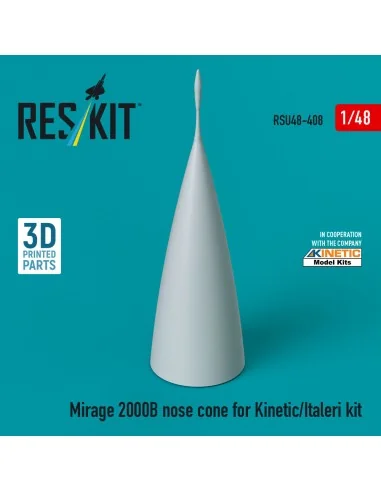 Mirage 2000B nose cone for Kinetic/Italeri kit (3D Printed), 1/48 -...