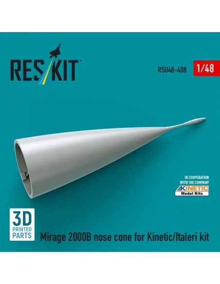 [NO_DESC] Mirage 2000B nose cone for Kinetic/Italeri kit (3D Printe...