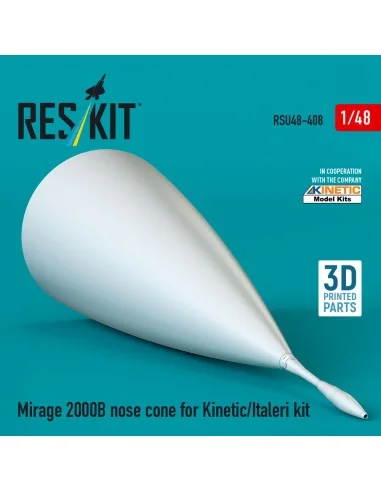 Mirage 2000B nose cone for Kinetic/Italeri kit (3D Printed), 1/48 -...