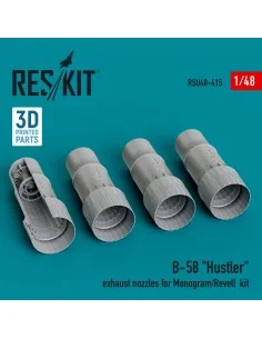 B-58 Hustler exhaust nozzles for Monogram/Revell kit (3D Printed), ...