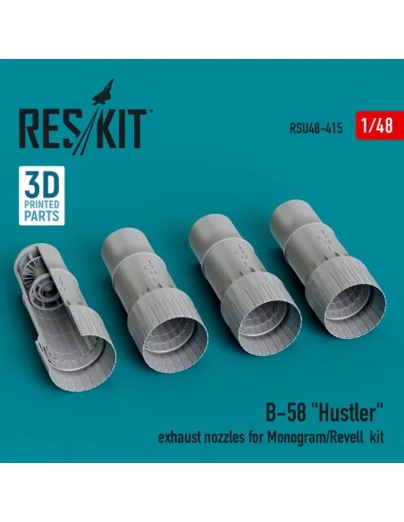 B-58 Hustler exhaust nozzles for Monogram/Revell kit (3D Printed), ...