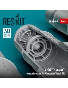 B-58 Hustler exhaust nozzles for Monogram/Revell kit (3D Printed), ... 2