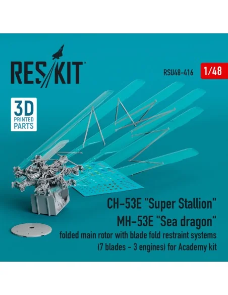 CH-53E Super Stallion, MH-53E Sea dragon folded main rotor with bla...