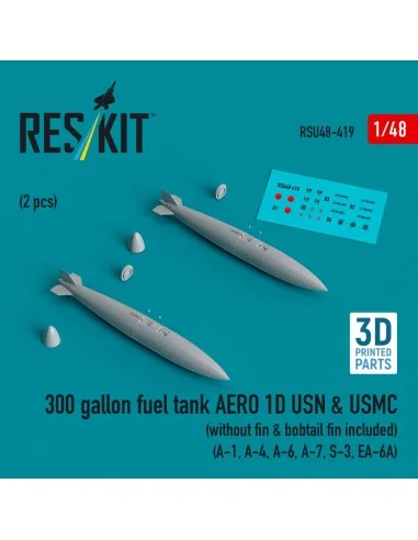 300 gallon fuel tank AERO 1D USN & USMC (without fin & bobtail fin ...