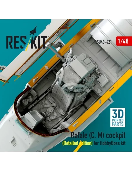Rafale (C, M) cockpit (Detailed edition) for HobbyBoss kit (3D prin...