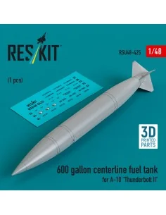 600 gallon centerline fuel tank for A-10 Thunderbolt II (1 pcs) (3D...