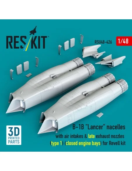 B-1B Lancer nacelles with air intakes & late exhaust nozzles (type ...