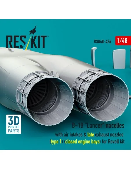 B-1B Lancer nacelles with air intakes & late exhaust nozzles (type ...