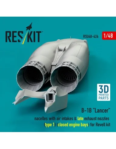 B-1B Lancer nacelles with air intakes & late exhaust nozzles (type ...