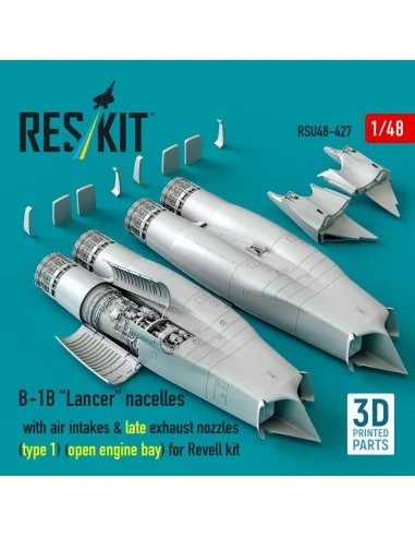 B-1B Lancer nacelles with air intakes & late exhaust nozzles (type ...
