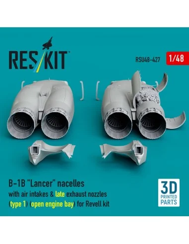 B-1B Lancer nacelles with air intakes & late exhaust nozzles (type ...
