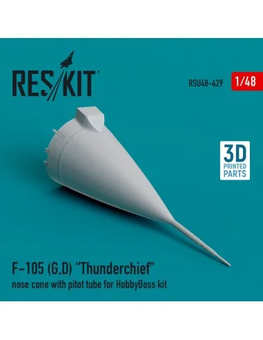F-105 (G, D) Thunderchief nose cone with pitot tube for HobbyBoss k...
