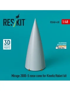 Mirage 2000-5 nose cone for Kinetic/Italeri kit (3D Printed), 1/48 ...