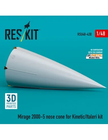 Mirage 2000-5 nose cone for Kinetic/Italeri kit (3D Printed), 1/48 ...