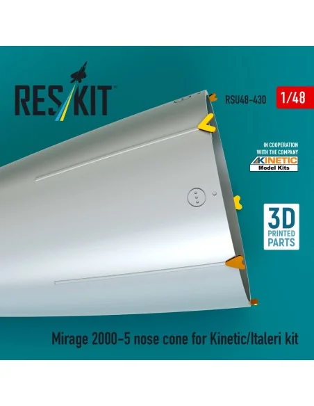 Mirage 2000-5 nose cone for Kinetic/Italeri kit (3D Printed), 1/48 ...