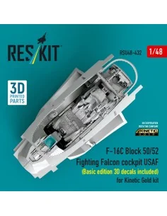 F-16C Block 50/52 Fighting Falcon cockpit USAF (Basic edition 3D de... 2
