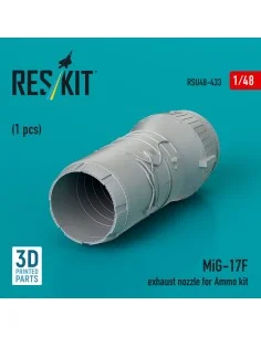 MiG-17F exhaust nozzle for Ammo kit (3D Printed), 1/48 - ResKit Mod...