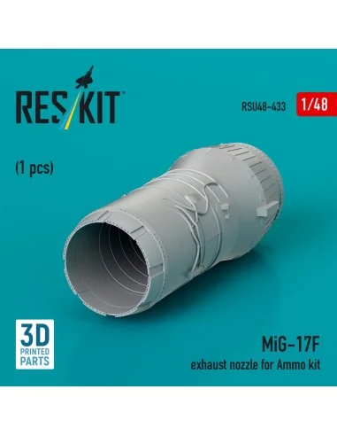 MiG-17F exhaust nozzle for Ammo kit (3D Printed), 1/48 - ResKit Mod...