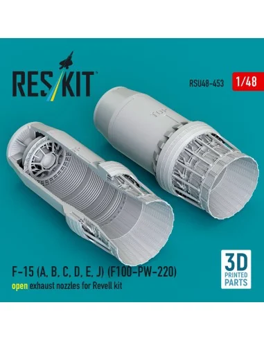 F-15 (A, B, C, D, E, J) (F100-PW-220) open exhaust nozzles for Reve...