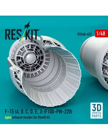 F-15 (A, B, C, D, E, J) (F100-PW-220) open exhaust nozzles for Reve...