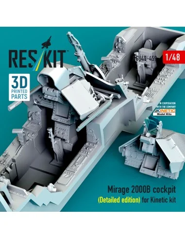 Mirage 2000B cockpit (Detailed edition) for Kinetic kit (3D Printed...