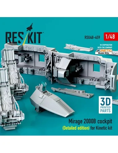 Mirage 2000B cockpit (Detailed edition) for Kinetic kit (3D Printed...