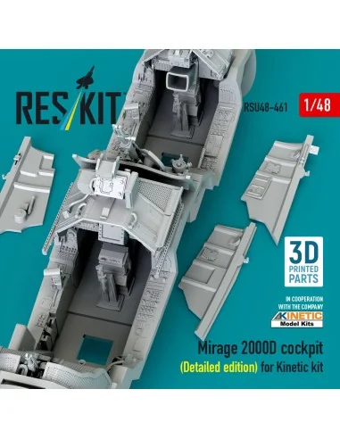 Mirage 2000D cockpit (Detailed edition) for Kinetic kit (3D Printed...