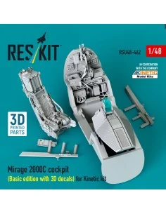 Mirage 2000C cockpit (Basic edition with 3D decals) for Kinetic kit... 2